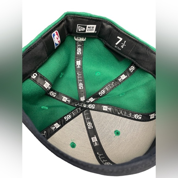 New Era 59fifty NBA Boston Celtics Fitted Green Baseball Hat,  Size 7 1/4, Byrd - Picture 3 of 8